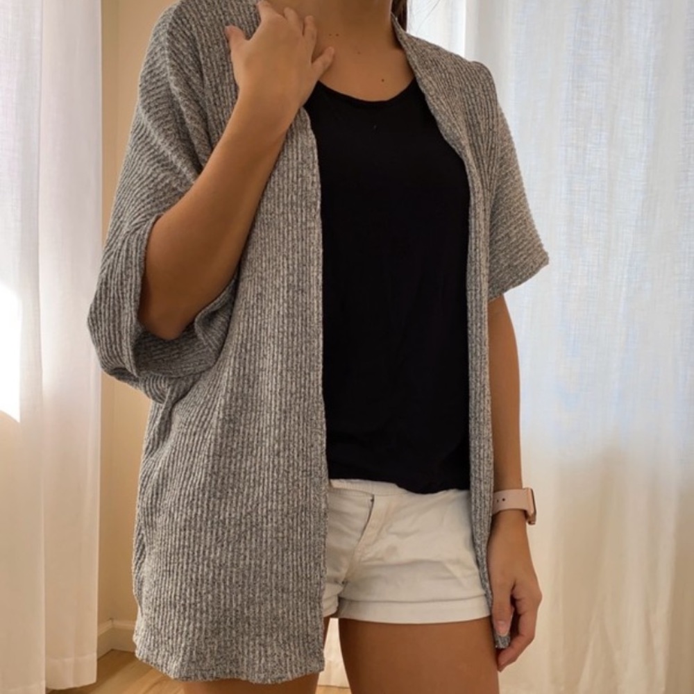 Gray forever 21 kimono cardigan
